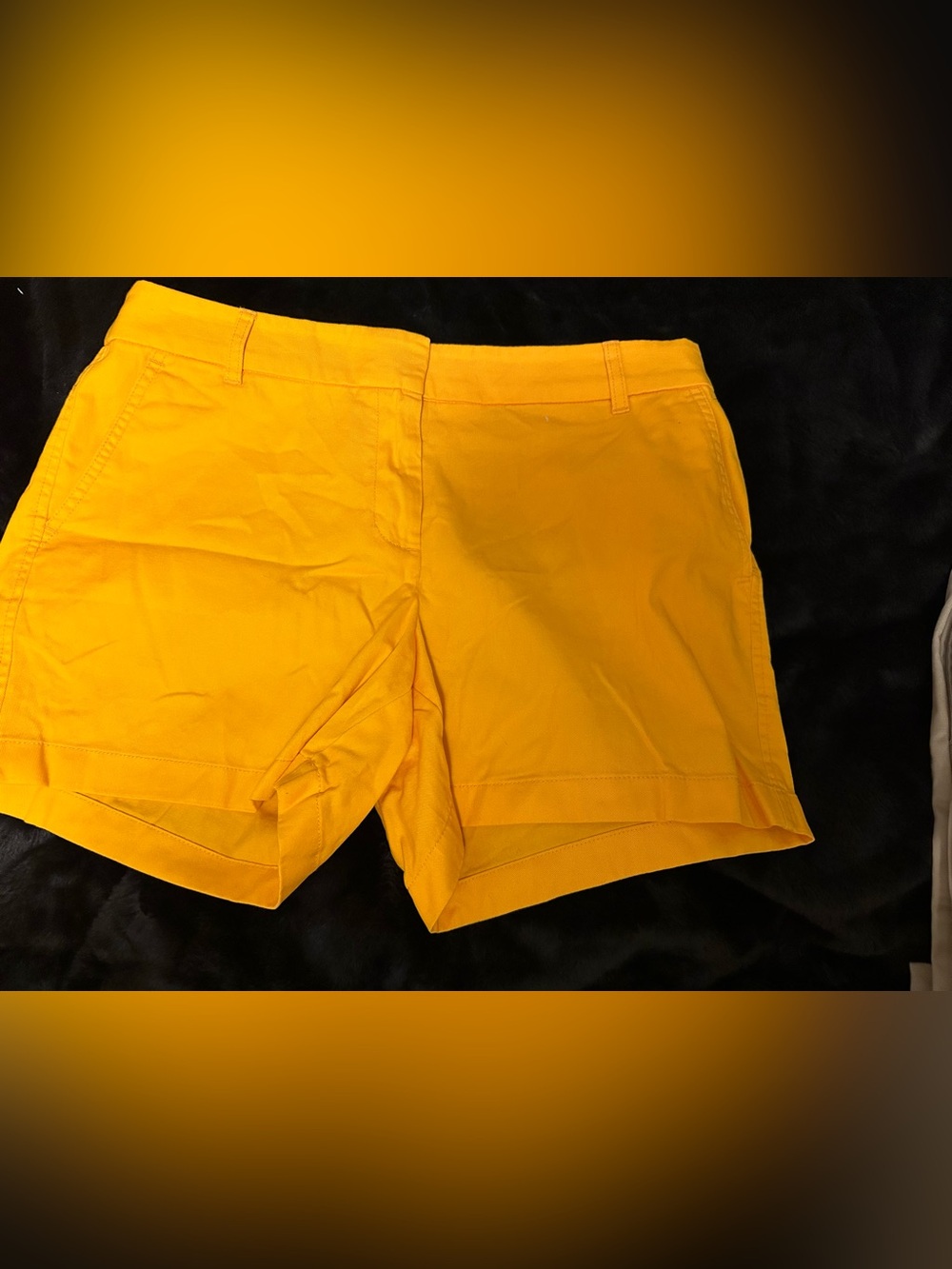 J. Crew 5" Classic Chino Shorts YELLOW GOLD H1453 Women's 12